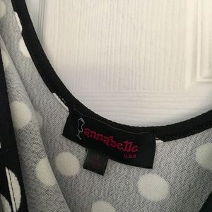 Annabelle Dresses - Polka Dot Scoop Neck Sleeveless Swing Dress Annabelle Dresses - Polka Dot Scoop Neck Sleeveless Swing Dress